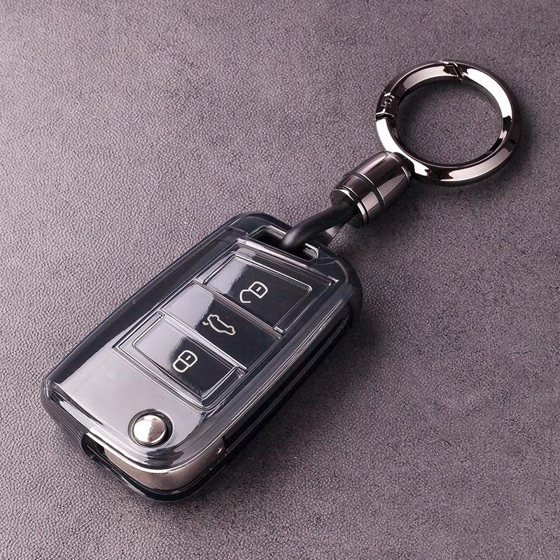 Funda para Llave 2025 Skoda Kodiaq, Superb, Karoq, Kamiq, Scala con Hebilla de Coche