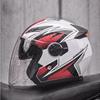 AD 3/4 Motorcycle Helmet Men Women 3C Certified Half Face With LED Light Commuting All Season