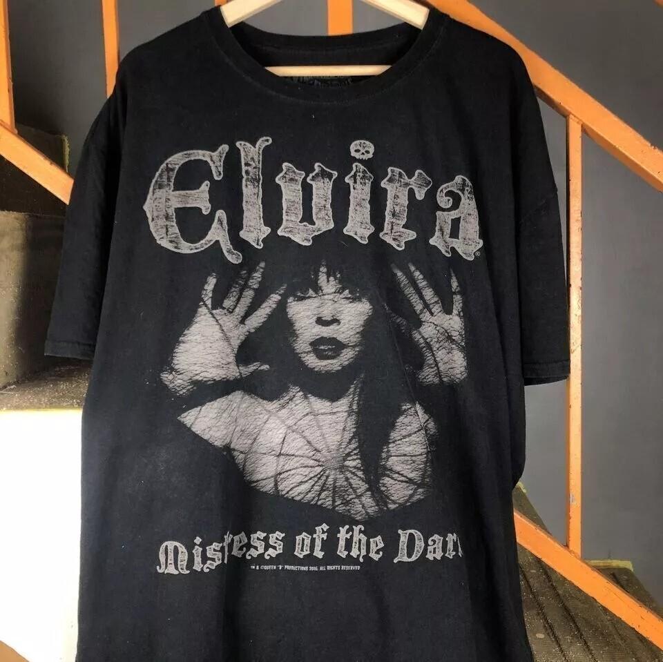 Elvira Mistress Of The Dark Movie Black Unisex Tshirt Reprint S-5XL Unisex T-Shirt S
