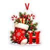 Weihnachtsbrief 2D Acryl Hängeornament, Weihnachtsdekoration für Baum und Zuhause