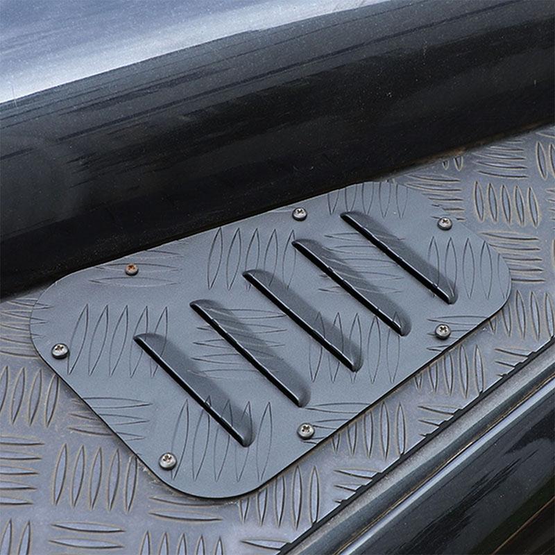 Aluminum Alloy 1 Pair Car Front Engine Hood Bonnet Vents Hood Air Outlet Trim Cover For Land Rover Defender 90 110 130