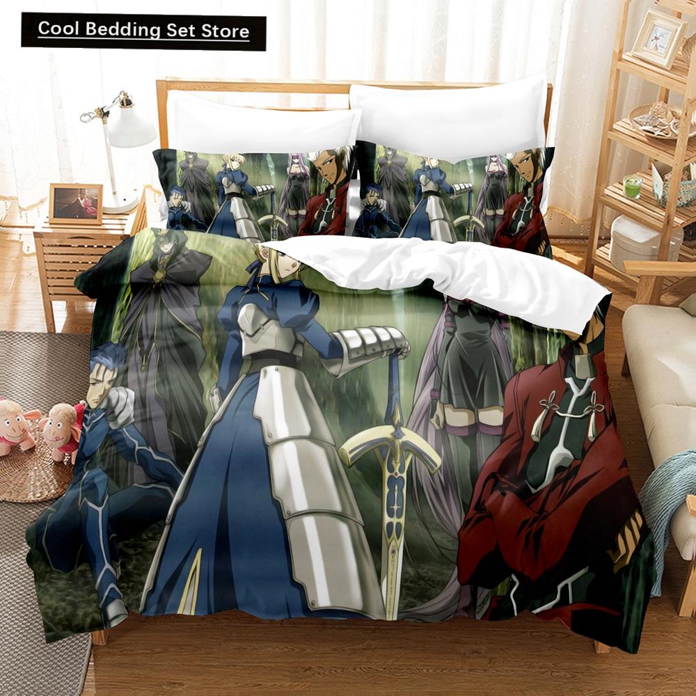 New Fate/stay night Unlimited Blade Works Bedding Sets Duvet Cover Set With Pillowcase Twin Full Queen King Bedclothes Bed Linen
