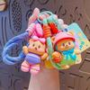 Cute Keychain Teddy Bear Figurine Hanging Decoration Couple Student Backpack Car Decoration Keychain Gift