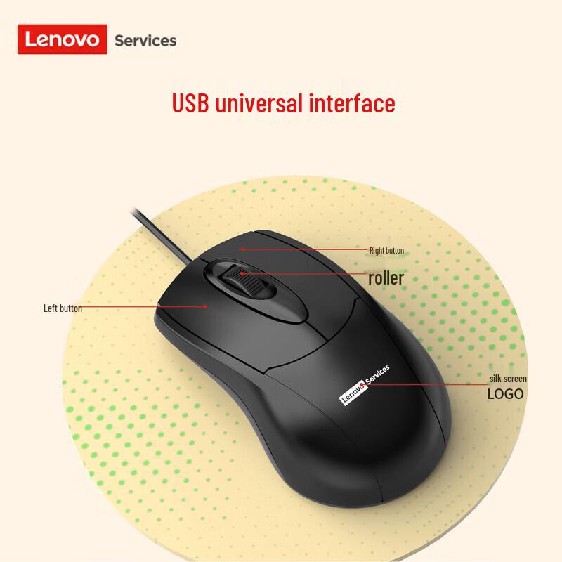 Lenovo KM02 Wired Keyboard Mouse Combo