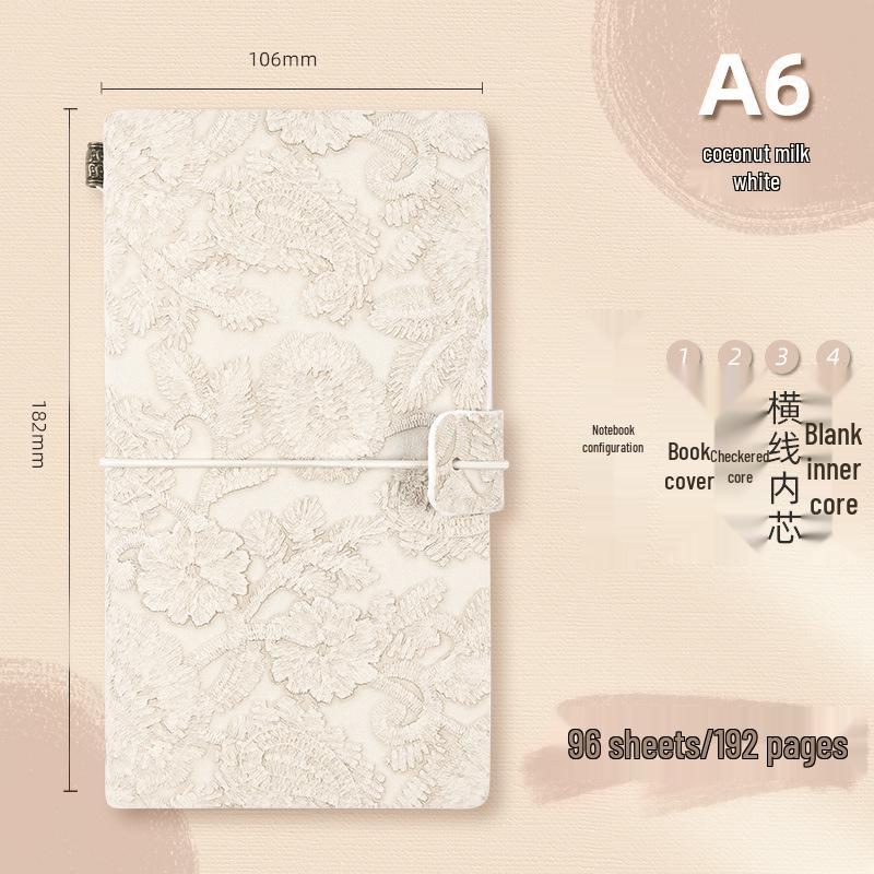 A6 Retro Stamped High-Value Diary and Small Notebook