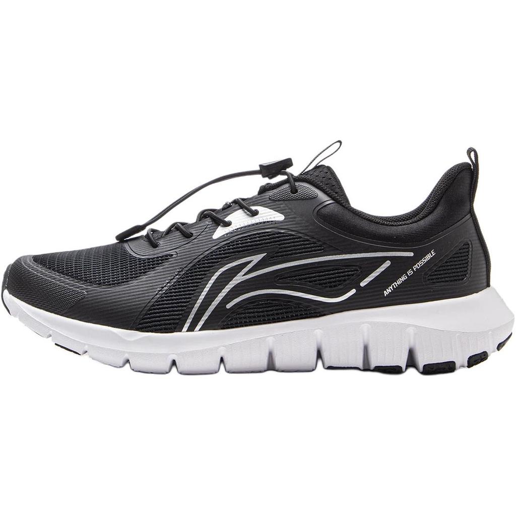 Li Ning Kids Comfortable Versatile Durable Low-Top Running Shoes Kids Running Shoes Black YKFV149-3