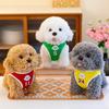 New baby children's sports teddy dog doll plush toy teddy dog doll birthday gift