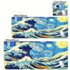 Mousepad Computer XL MousePads Keyboard Pad Mouse Mat Japan Sea Wave Gamer Soft Office Carpet Anime Table Mat Desktop Mouse Pad
