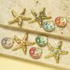 Creative Marine Jewelry Making Set with 3 Seashells Starfish Beads for Handmade Necklace Designs