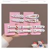 2/5 Stück Hellokitty Haarspangen Dreieckige Wellen-Haarspangen Entenschnabel-Haarspangen Haarschmuck Süß Und Cool Silber Katze Kawaii