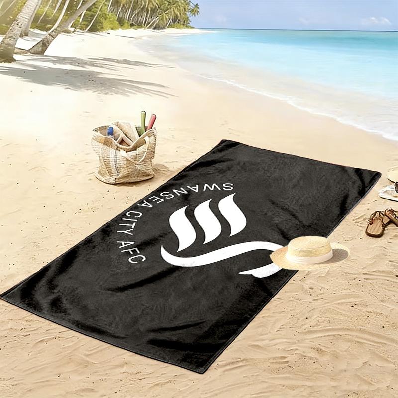 Swansea City AFC Print Strandtuch, Großes Weiches Schnelltrocknendes Handtuch für Strand Camping Schwimmen