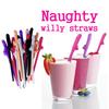 Willy Pennis Decorate Bachelor Party Straws