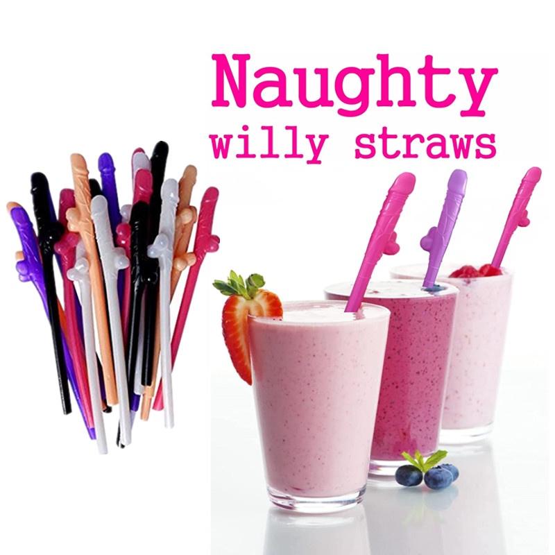 Willy Pennis Decorate Bachelor Party Straws