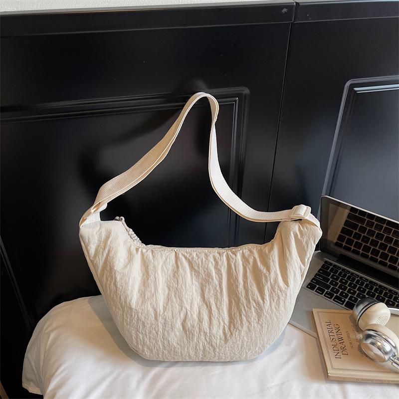 Ladies Large Capacity Casual Dumpling Bag Fashionable Cotton Shoulder Crossbody Bag for Women Stylish Personalized Women's Bag