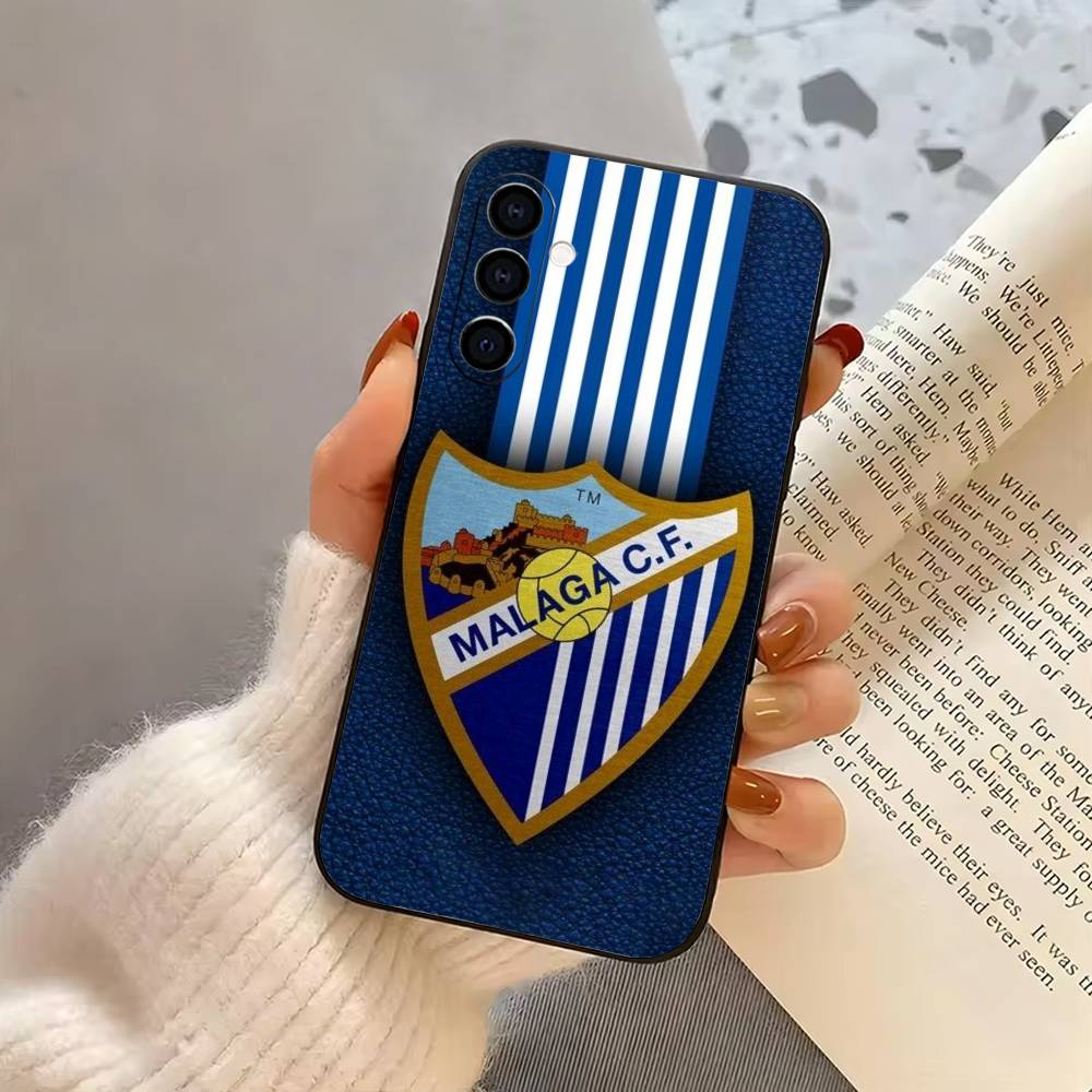 Famous M-Malaga C-CF ART PATTERN Phone Case For Samsung Galaxy A73,A72,A71,A70,A53,A52,A51,Soft Silicone Black Cover