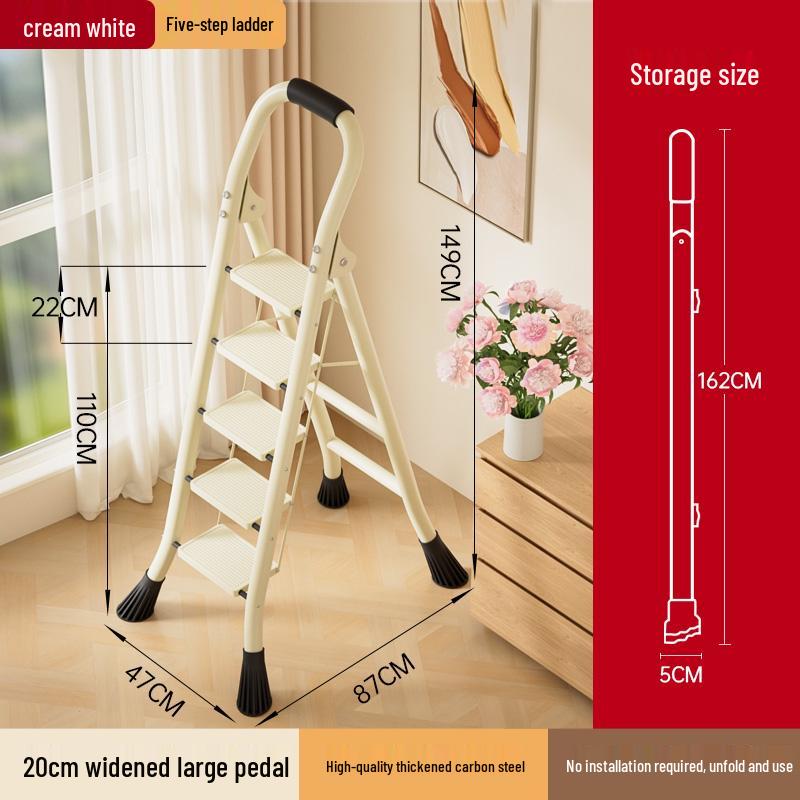 Multifunctional Telescopic Folding A-Frame Ladder – Portable, Lightweight & Indoor Use