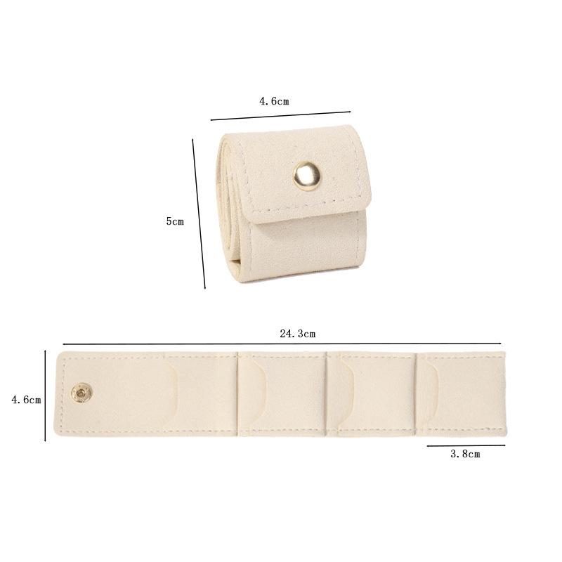 Simple and Portable Compartmentalized Jewelry Bag, Ring Storage Bag Urine Carrying Travel Earring Jewelry Storage Bag
