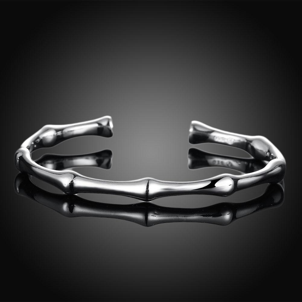 925 Sterling Silber Armbänder für Frauen elegante Bambus joint armreif einstellbar Schmuck Mode Party Geschenke Studentin