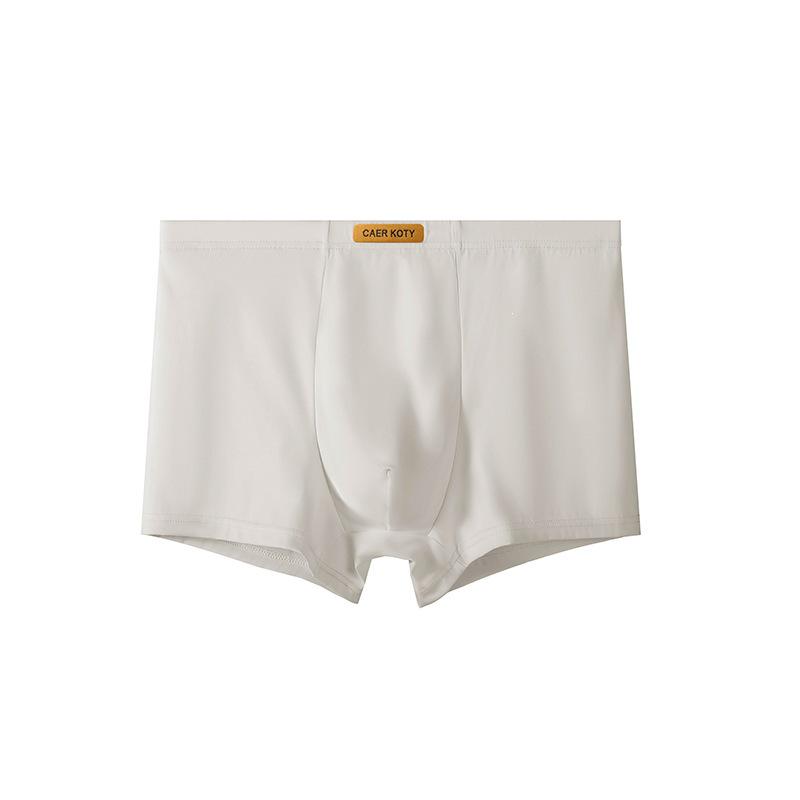 2026 Men's Cool Nylon Ice Silk Boxer Briefs - Breathable, Mid-Waist, Square Leg Underwear for Summer