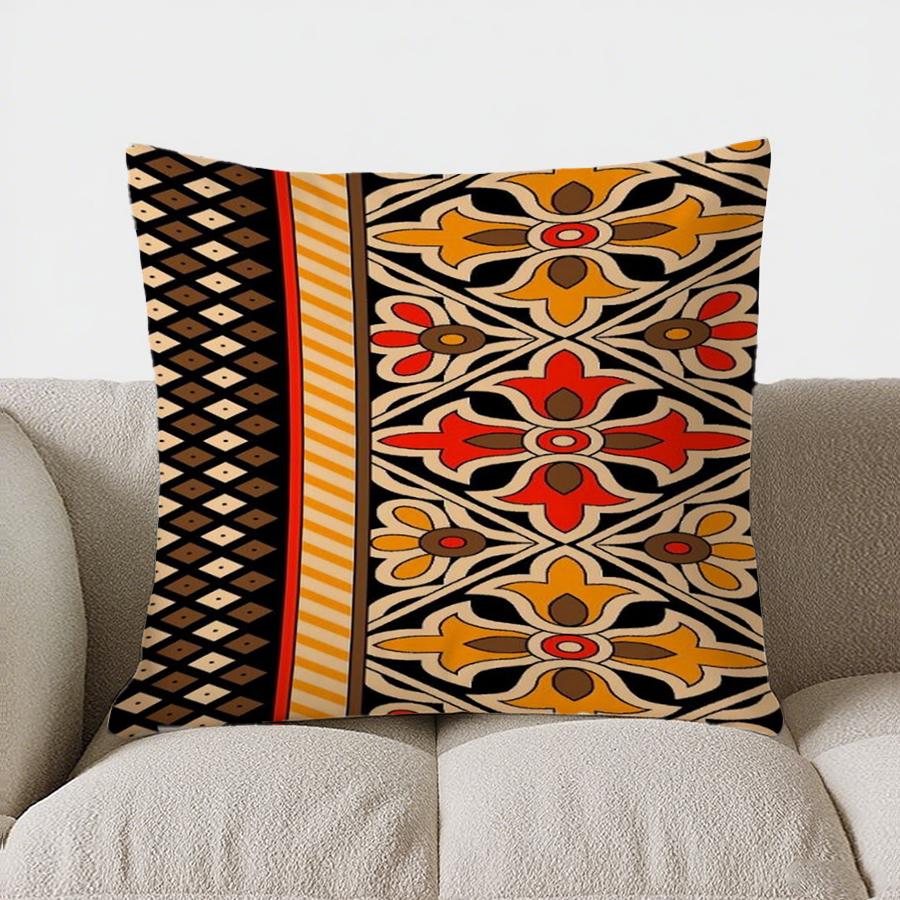 

Домашний Декор Праздничный Подушка с Цветочным Узором Наволочка Подходит для Дивана Спальни Автомобиля Наволочка 16x16Inch