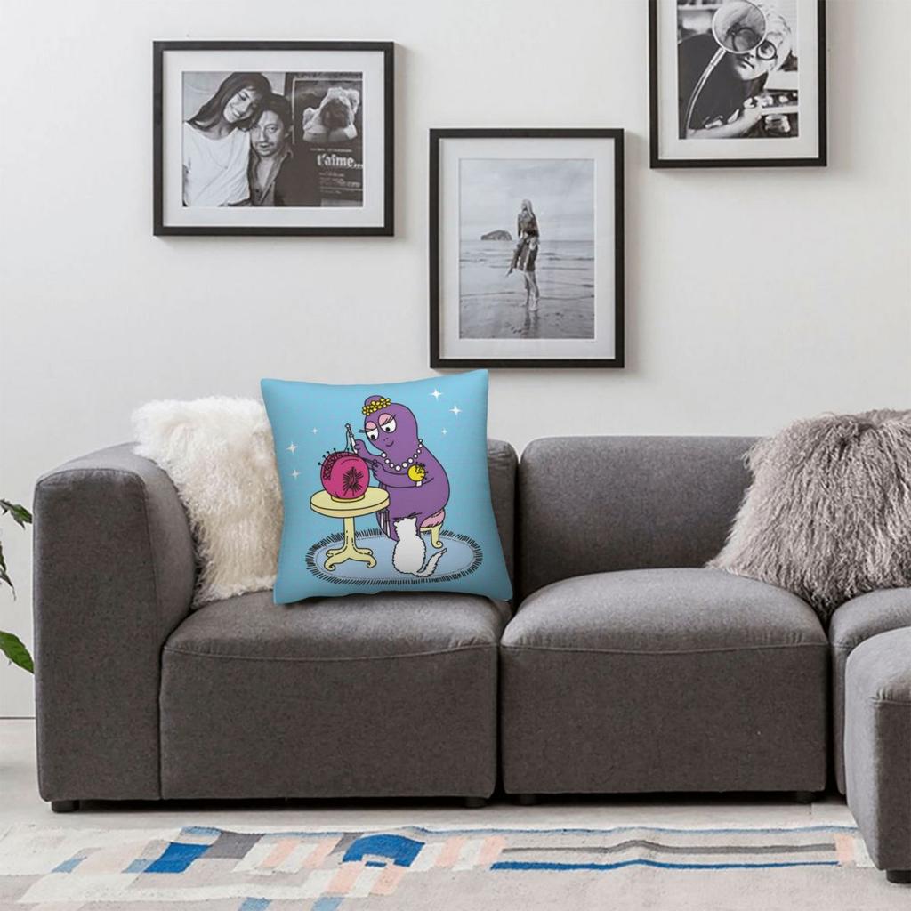 Cute Cartoon B-B-Barbapapas Pillow Case Morden Pillow Cover Soft Custom Cushion Cover Pillowcases For Sofa Home Decoration