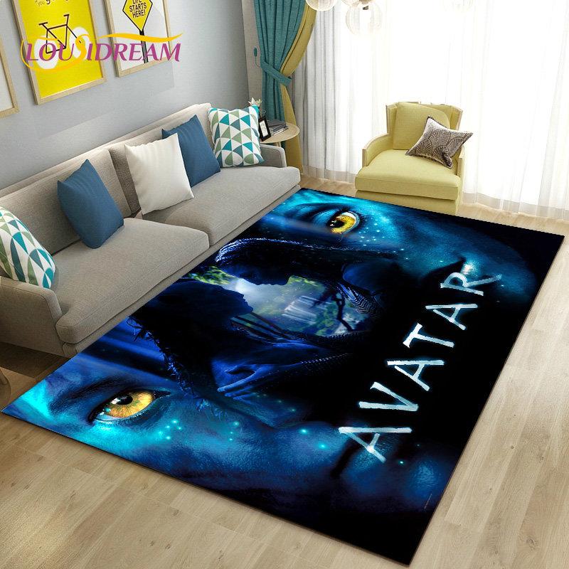 Tappeto Stampato HD del Film Avatar Grande, Tappeto per Soggiorno Camera da Letto Divano Zerbino Decorazione, Tappetino Antiscivolo per Giochi Bambini