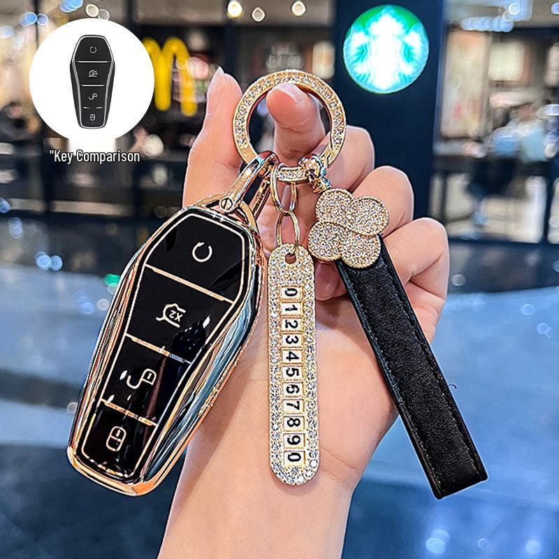 BYD Dolphin and Seal Key Case for Women