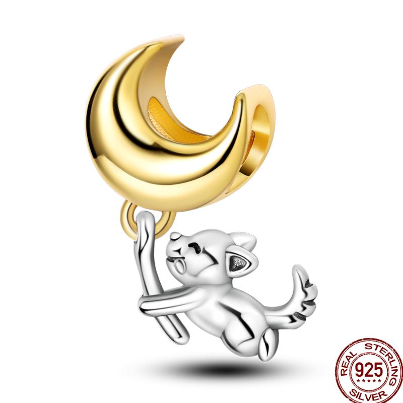 Kupferfeder Niedliches Haustier Tier Blume Perlen Anhänger Spacer Perlen Geeignet Passform Pan Original Armband Schmuck Geschenk