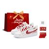 Nike Court Borough Skateboard Shoes Women's Low Top White/Red BQ5448-100(Team52-S-BOX)