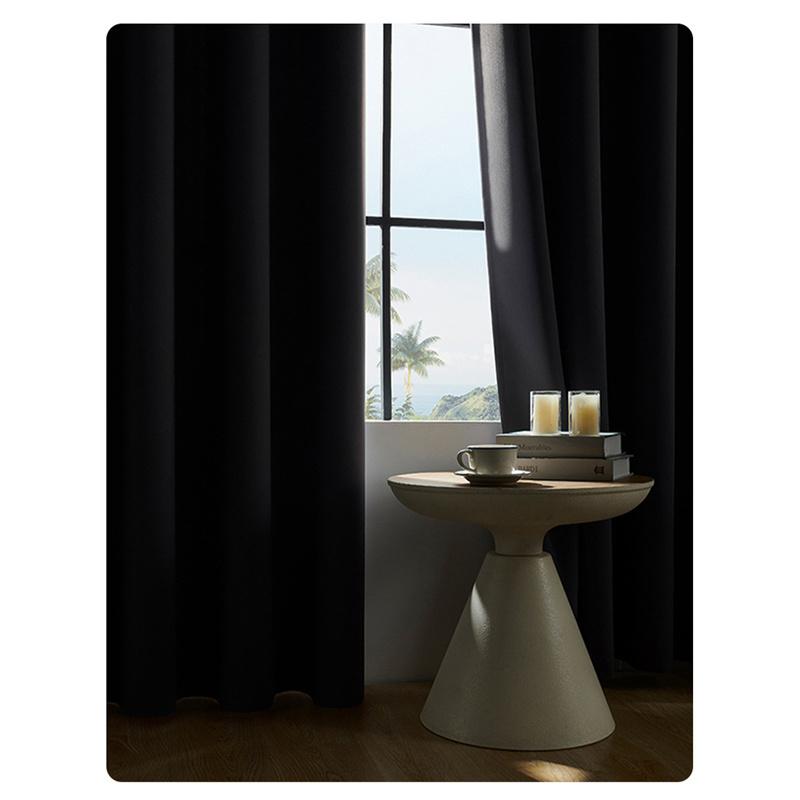 High Density Fabric 100% Blackout Curtains Thermal Insulated Sunproof Drapes with Grommet Top Bedroom Living Room Decor