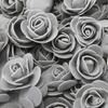 50pcs Artificial Flowers PE Foam Roses Head Bear Handmade Wedding Home Garden Holiday Party Decor Scrapbook Gifts Box Diy Wreath