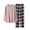 Spot Men's Long Sleeve Pajamas - Spring/Fall Home Wear, Youth/Middle-aged Thin Winter Set