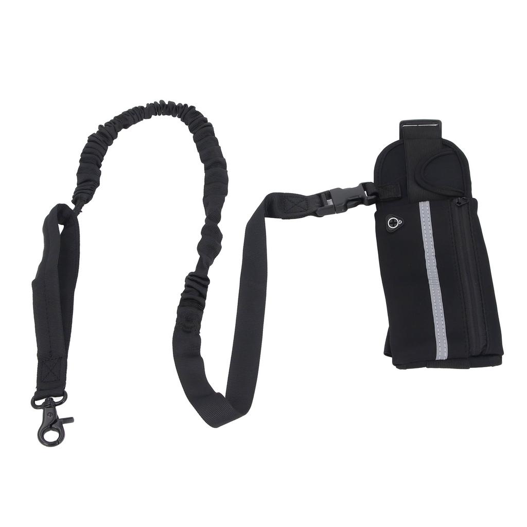 Dog Leash with   Pouch Waist Leash for Dog Walking Training Running Elastic Rope Waist Bag Reflective