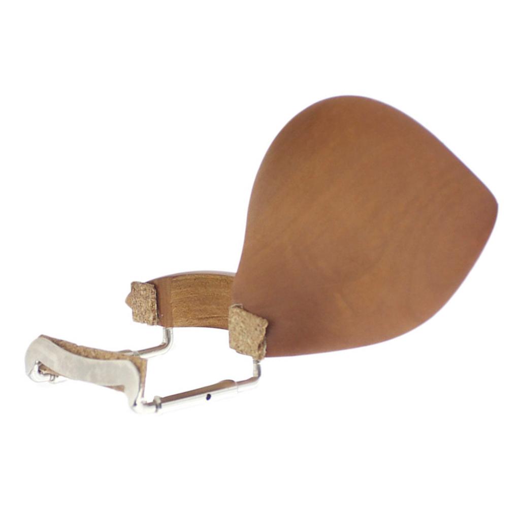Ear Shape Wooden Violin Chinrest Bracket with Screws Accessories for 3 4 4 4 Violins