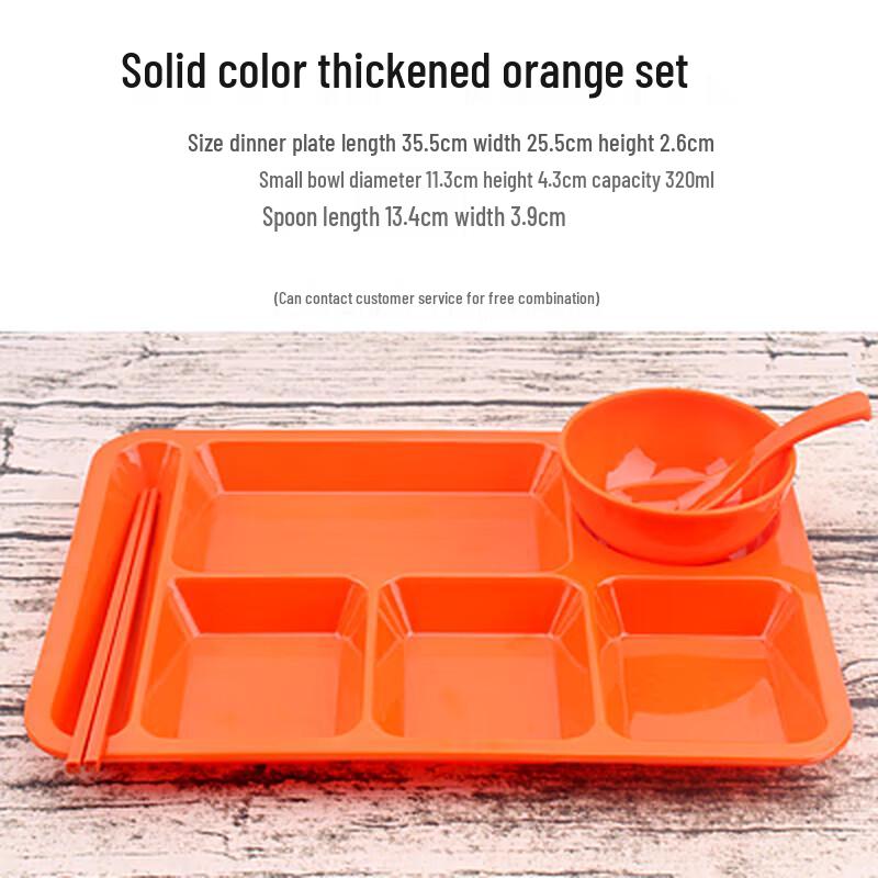 Commercial Melamine Divided Meal Tray