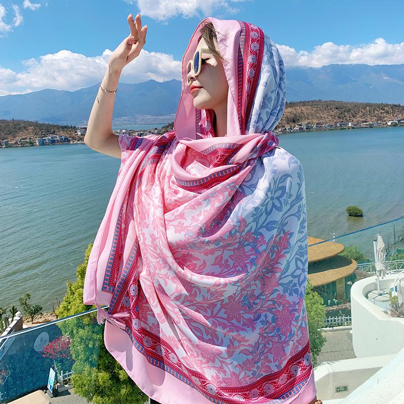 Ethnische Sonnenschutz-Reiseshawl - Yunnan, Qinghai, Tibet, Xinjiang