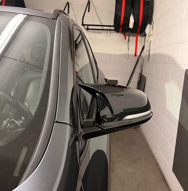 2 Stück Glänzend Schwarz Seitenflügel modifizierte Rückspiegelabdeckkappen Für BMW X1 F48 X2 F39 Z4 G29 2GT F45 F46 F52 F40 Toyota Supra