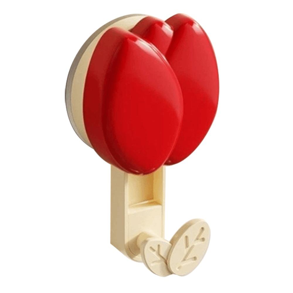 Removable Tulip Suction Cup Hooks No Drill Wall Mounted Hook Vacuum Suction Hook  Dormitory
