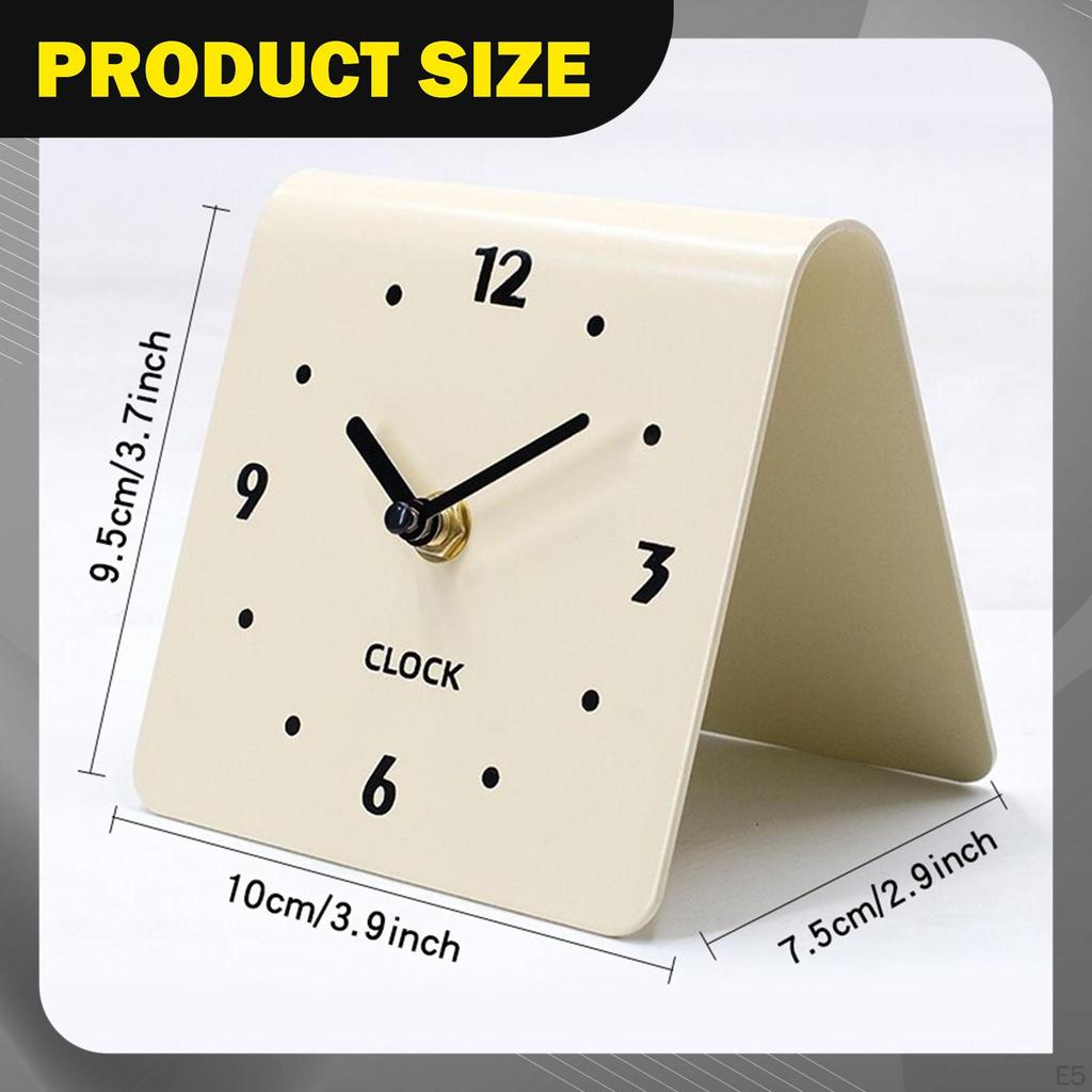 Tischuhr Tisch Kompakt Modern, Leise, Schreibtischornament für Nachttisch Büro Kinderzimmer