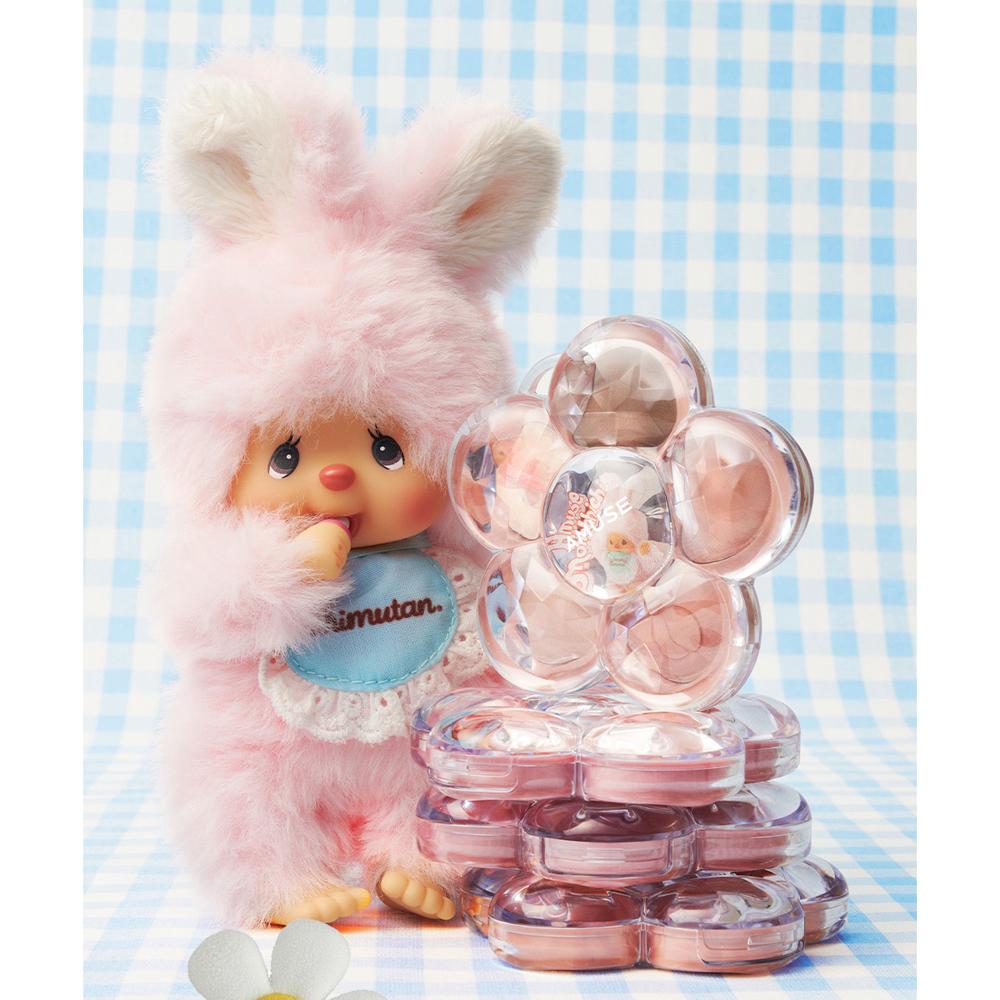 [Monchhichi Limited Edition / Photo Keyring Gift] AMUSE Flower Eye Palette 05 Vanilla Brown