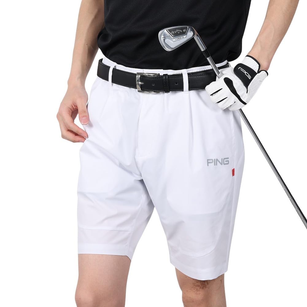 

[Ping Apparel] Men s Shorts [AddElm Series] (add.03 Technology) Golf 621-5132201 030White M