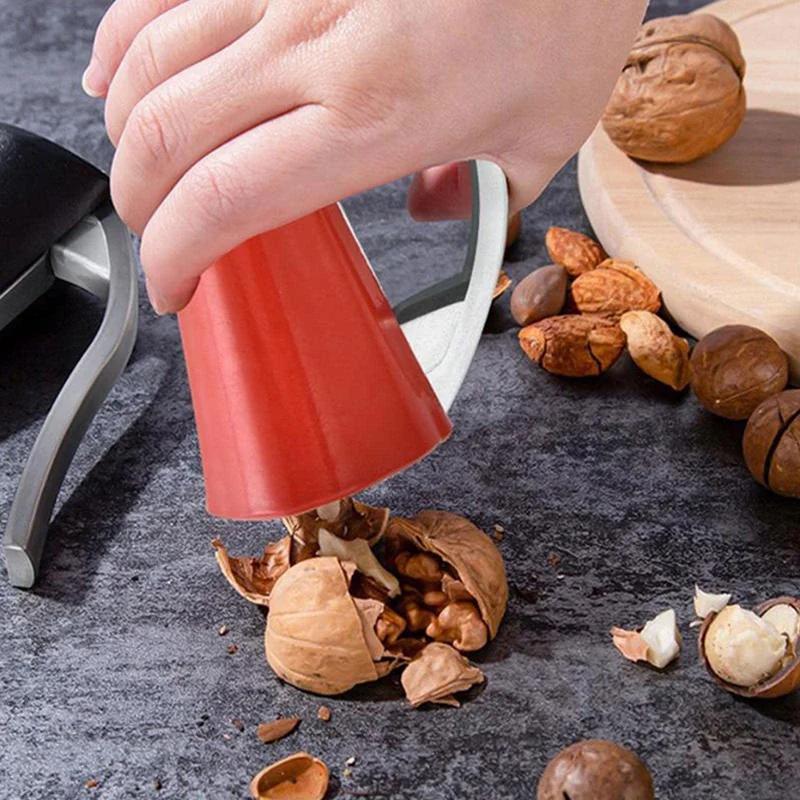 Nuts Cracker Clip Tool Walnut Opener Pliers to Open Walnuts Gadget Hazelnut Clip Nut Tongs Sheller Portable Kitchen Accessories