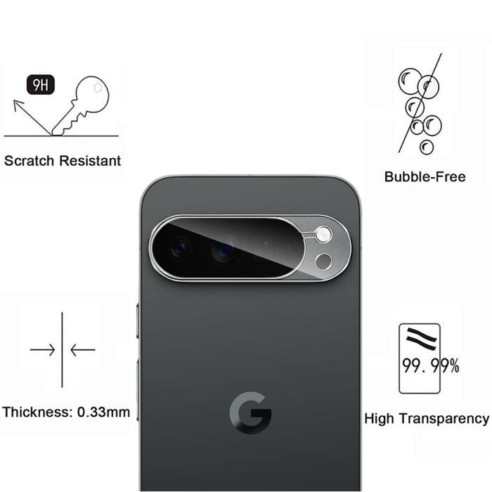 Protection Caméra pour Google Pixel 10 Pro XL [Lot de 2] Verre Trempé Appareil Photo Arrière Film Protection Phonillico®