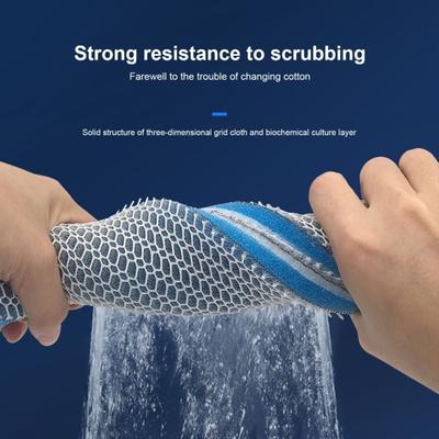 Aquarium Filter Sponge Strong Scrubbing Resistance 8-Layer Filtration Fish Tank Skimmer Home Supplies