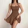 Women's Casual Fashion Vintage Suspender Dress Elegant Holiday Dress