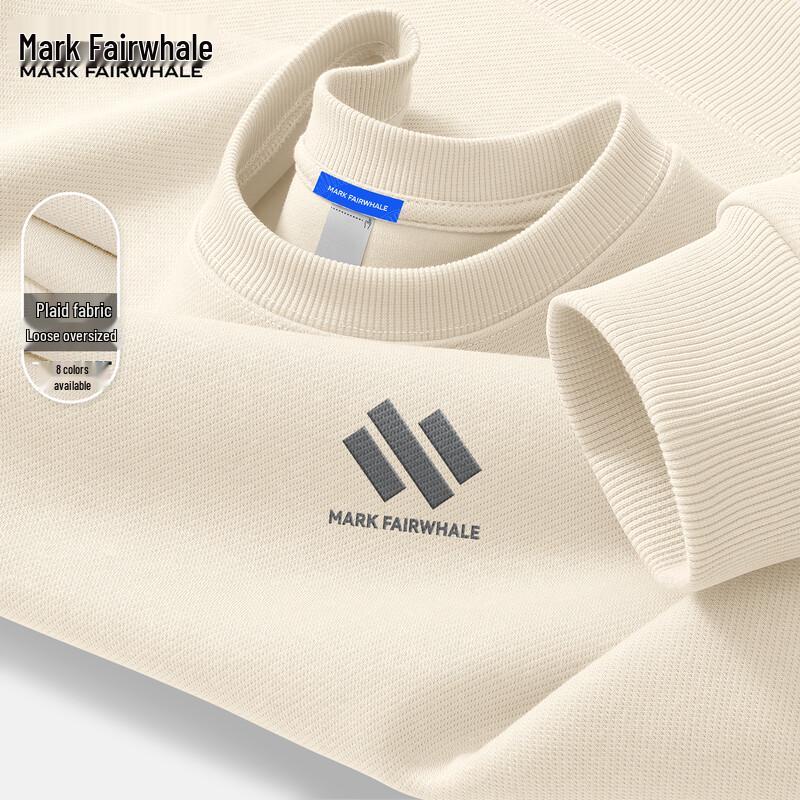 Mark Fairwhale Men's American Casual Crew Neck Sweatshirt