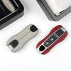 AABKT1 Leather Car Smart Key Cover Case Fob For Porsche 911 Macan Boxster Cayenne Panamera Taycan  Cayman 971 9YA 718 Key Shell