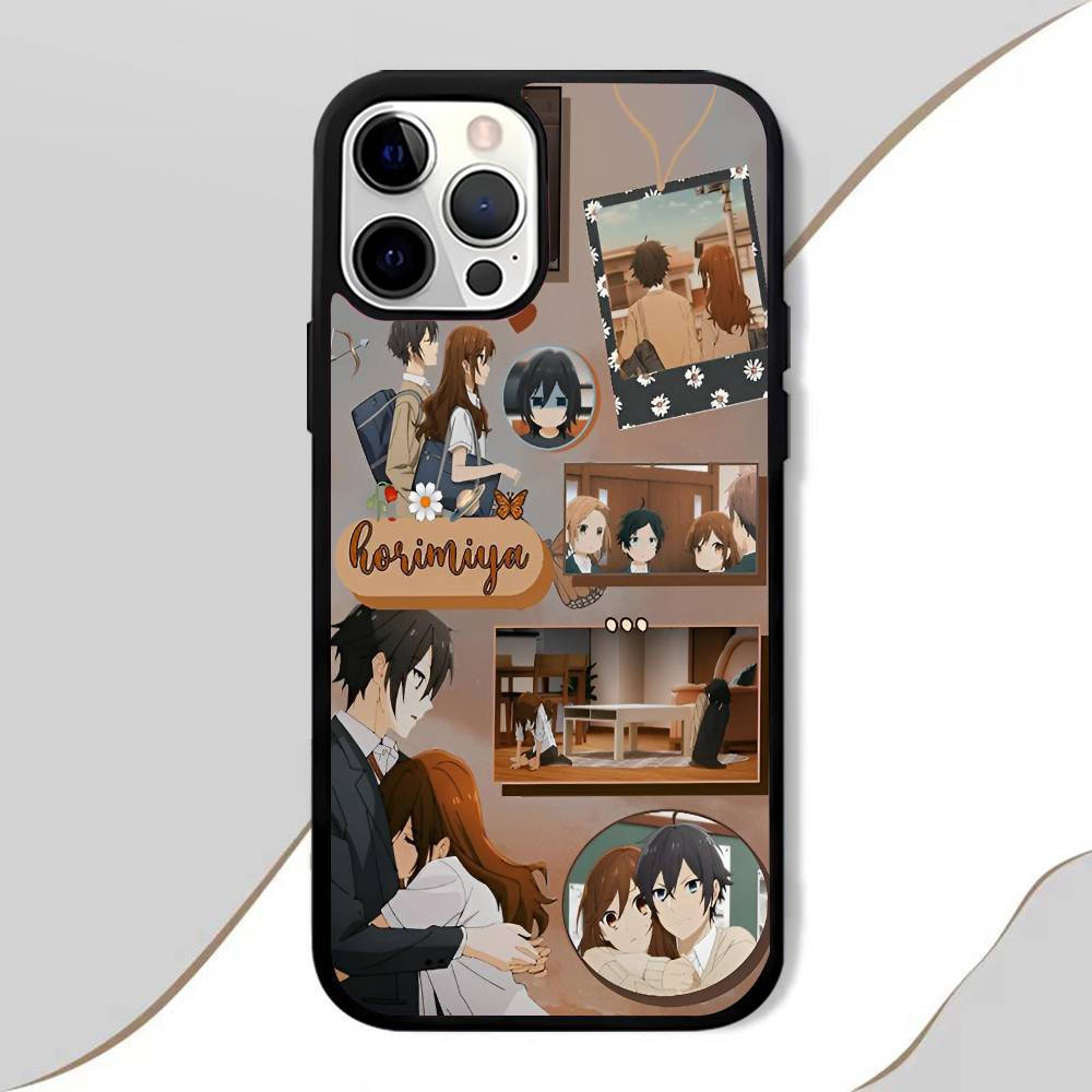 Horimiya Phone Case Mobile Suitable For Apple 16 PRO MAX 15 14 13 12 MINI 11 Patch Black Hard Shell