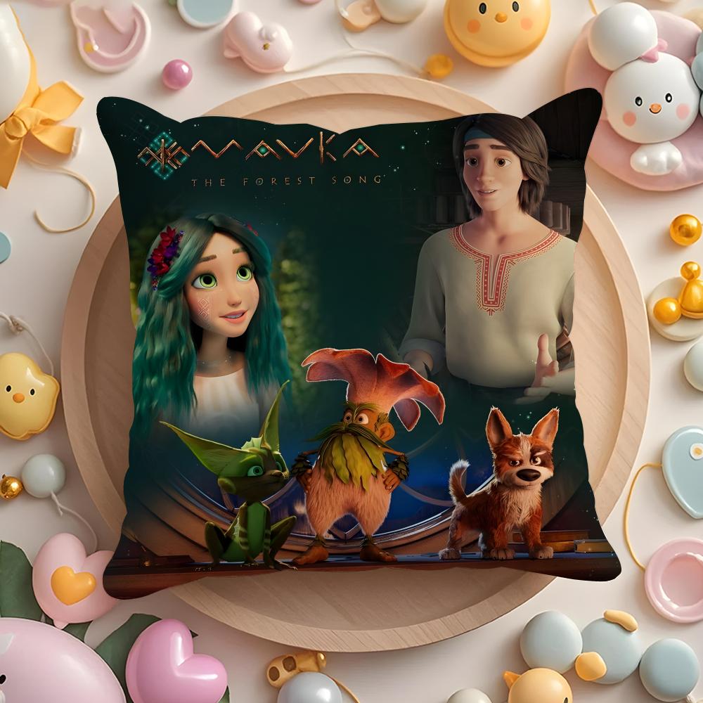 Film M-Mavka The F-Forest Song Cushion Cover Home & Car Multi-Scene Pillow Cover - Reversible, Soft & Durable for Daily Use