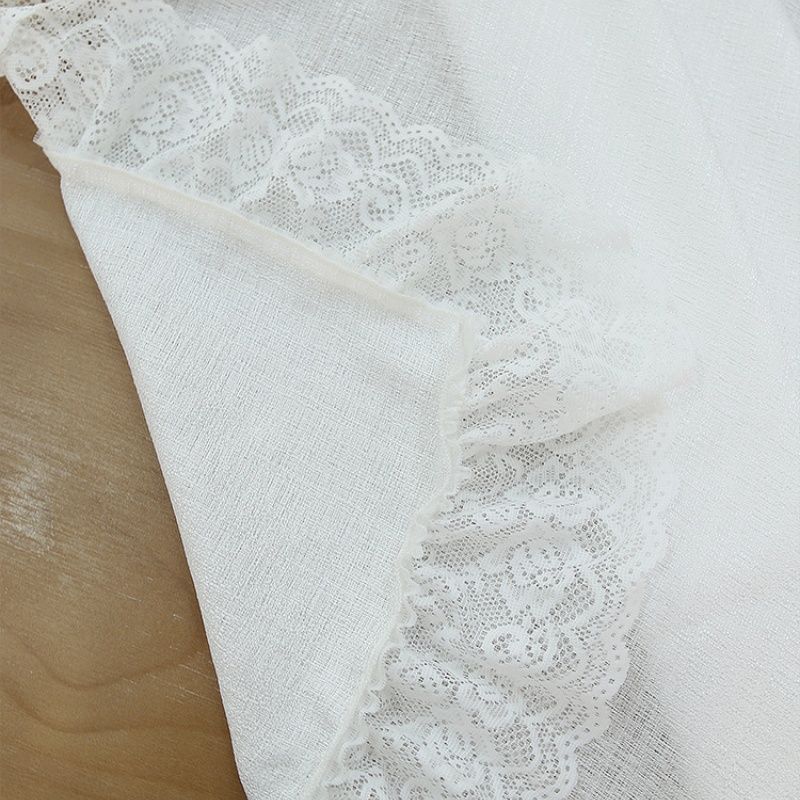 

Lace Bedside Cover Cloth Cover Towel Simple Cover Cloth Dustproof Protective Cover Universal Cover Sofa White 140*100cm (suitable for 1.2 m bed)